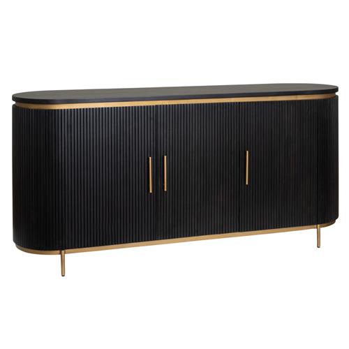 Rivello Sideboard | Schwarzes Mangoholz