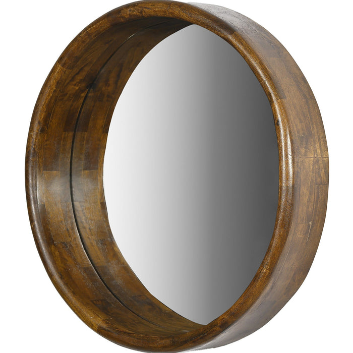 Spiegel Brix | Braunes Mangoholz