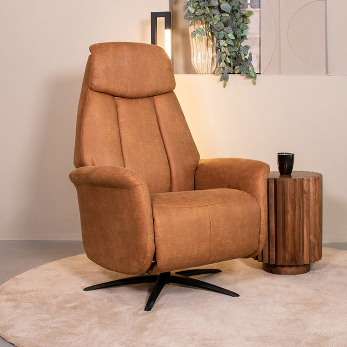 Elektromagnetischer Relaxsessel Oslo | Braune Mikrofaser