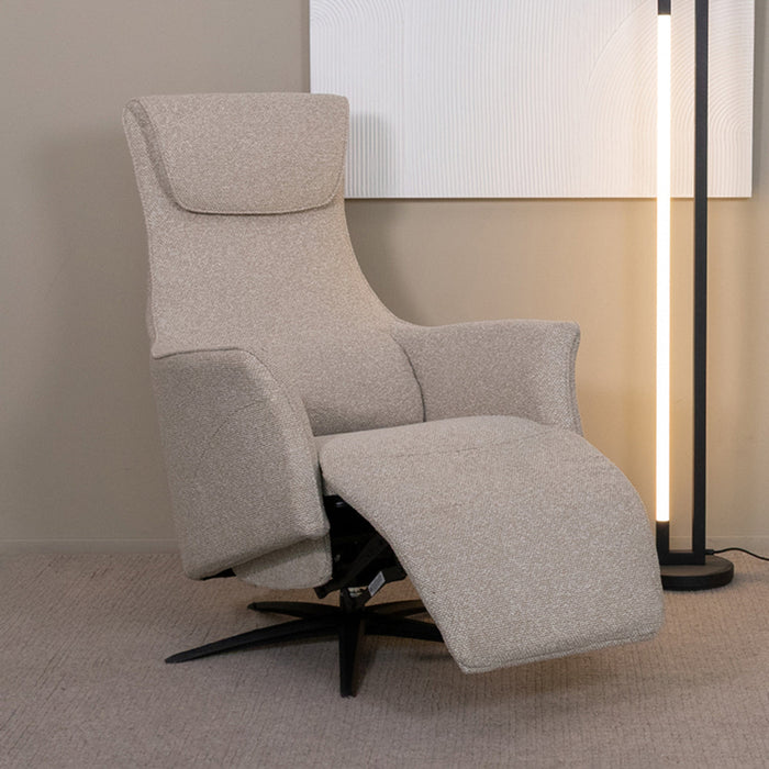 Lund Relaxsessel | Naturfarbenes Bouclé
