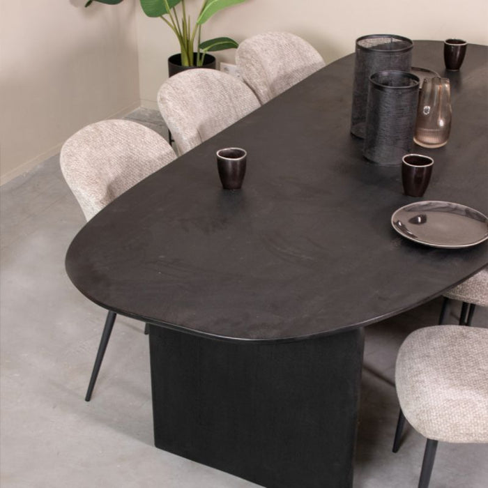 Esstisch Cooper | Schwarzes Mangoholz