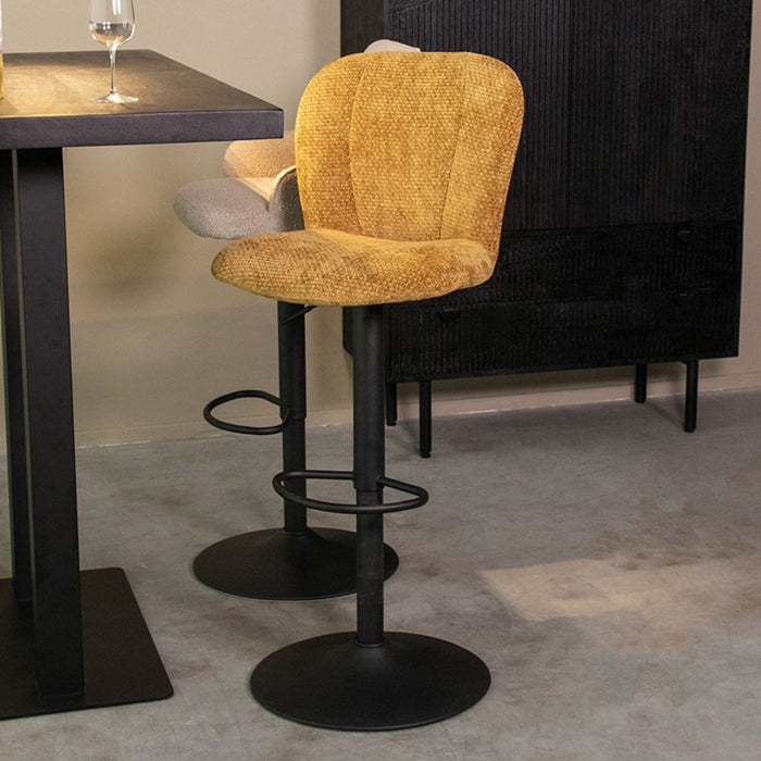 Barhocker Vino | Gelber Stoff