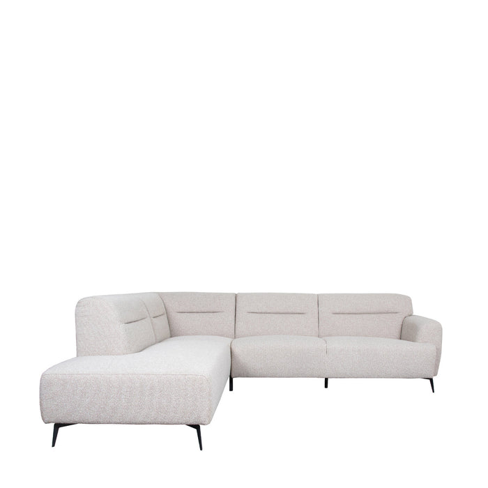 Ausziehbares Ecksofa Bolzano | Natur Bouclé