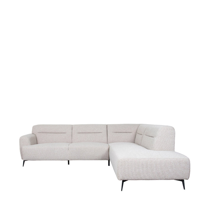 Ausziehbares Ecksofa Bolzano | Natur Bouclé