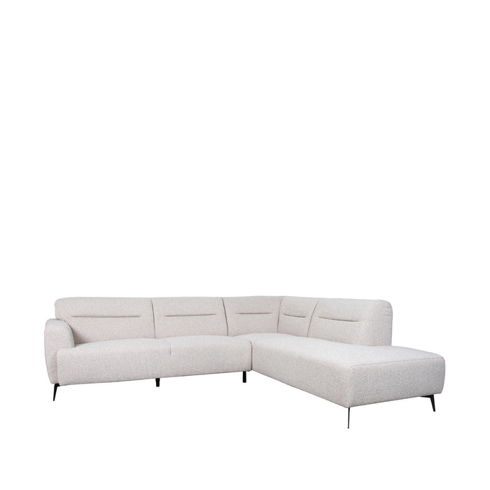 Ausziehbares Ecksofa Bolzano | Natur Bouclé