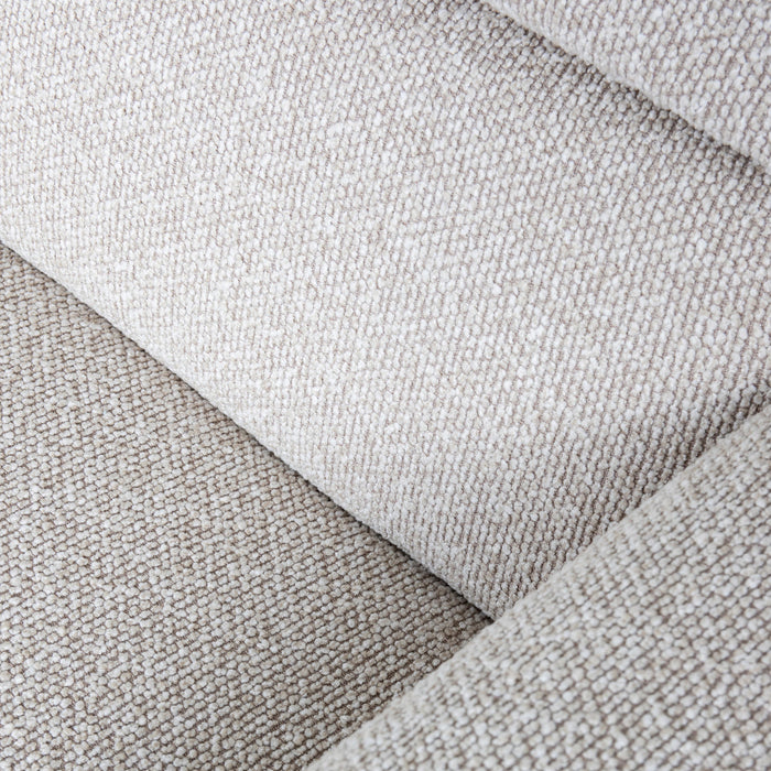 Ausziehbares Ecksofa Bolzano | Natur Bouclé