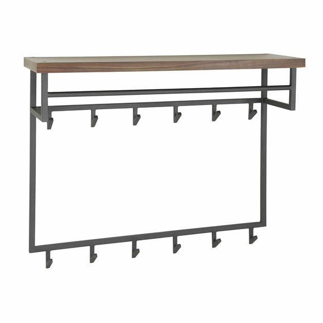 Garderobe Daytona mit 12 Haken | Naturholz Saja