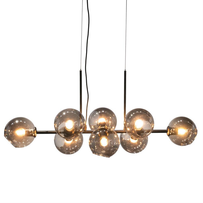Wandleuchte Saylor | Schwarzes Glas