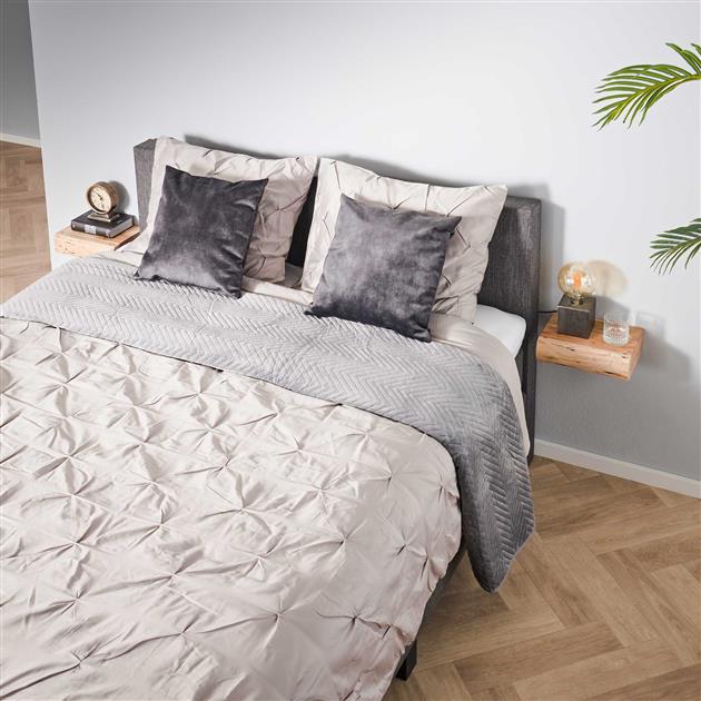 Nachttisch Tree XS | 1 Schublade | 2er-Set | Natürliches massives Akazienholz
