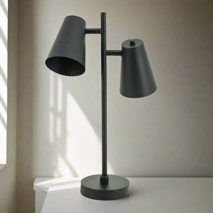Tischleuchte Cole | Schwarzes Metall