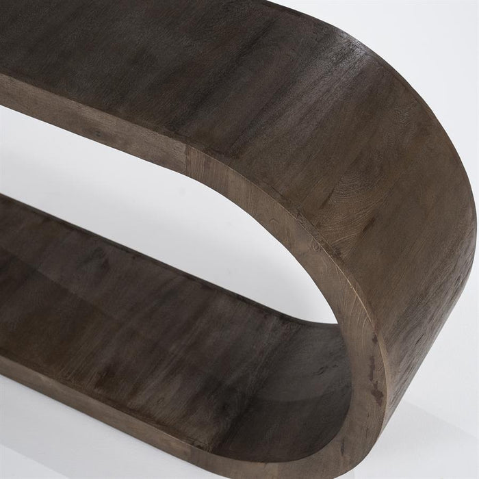 Beistelltisch Elora | Braunes Mangoholz