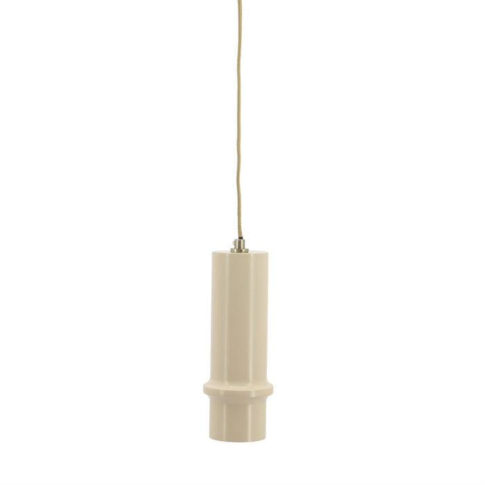Wandleuchte Cylin | Beige Metall