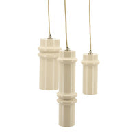 Wandleuchte Cylin | Beige Metall