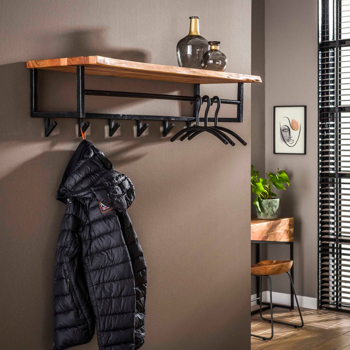 Edge Garderobe | Natürliches Akazienholz&lt;/assistant