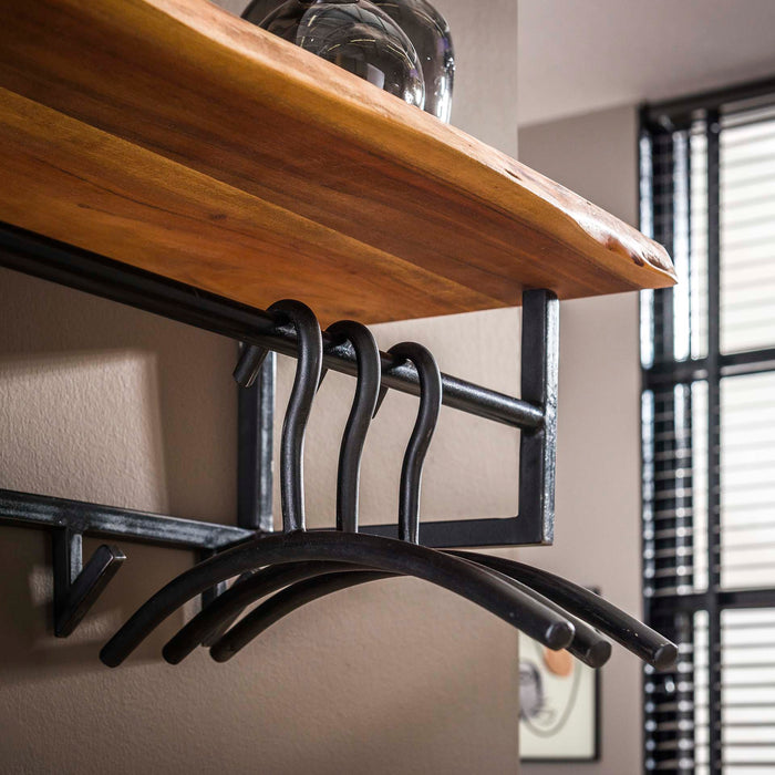 Edge Garderobe | Natürliches Akazienholz&lt;/assistant