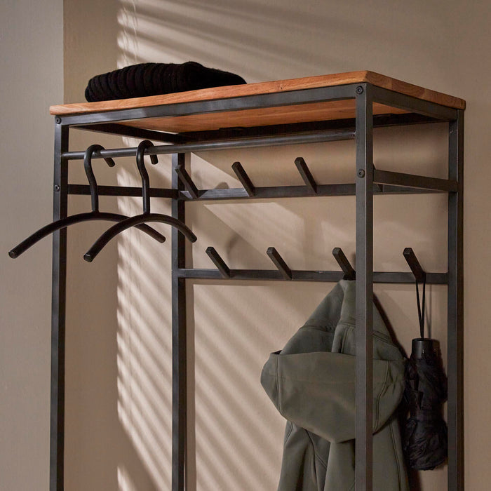 Els Garderobe | 8 Haken | Natürliches Akazienholz