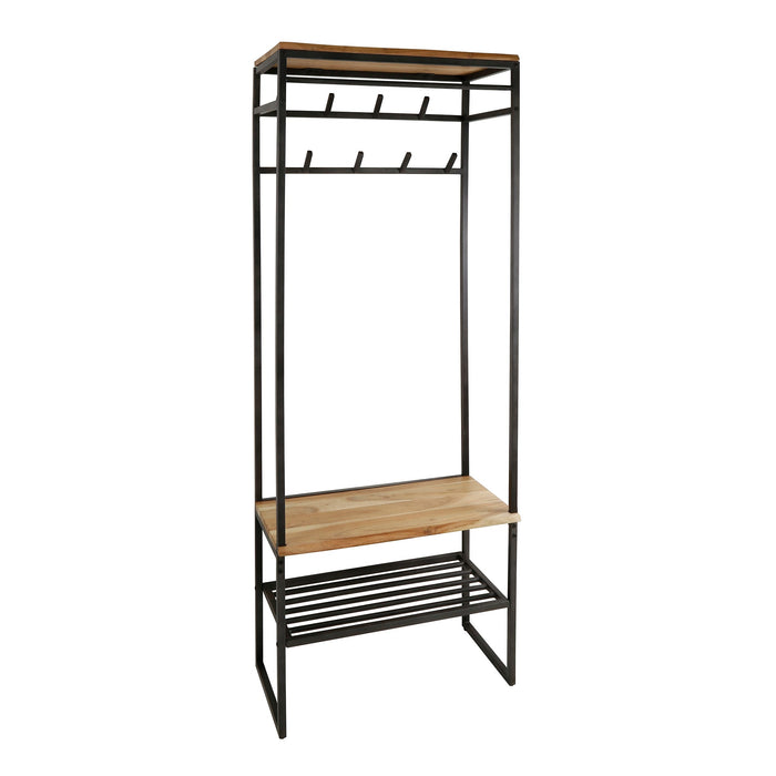 Els Garderobe | 8 Haken | Natürliches Akazienholz