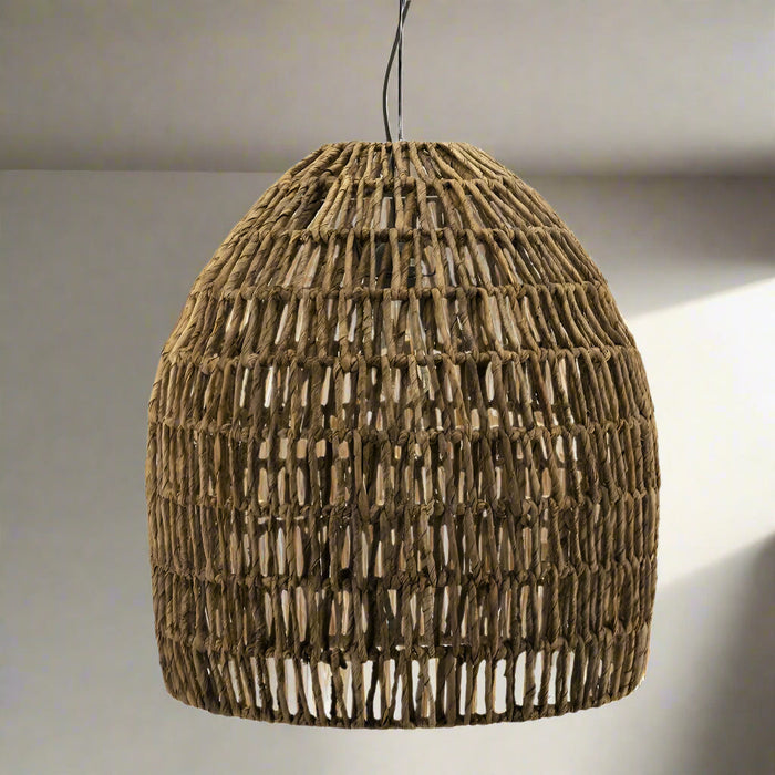 Hängelampe Sofja | Naturfarbenes Abaca