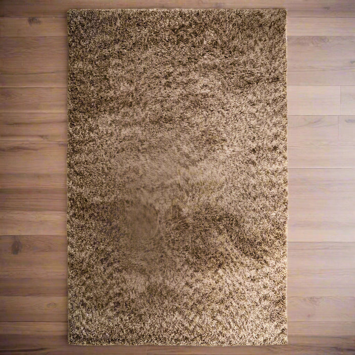 Mixi Teppich | Braun Polyester