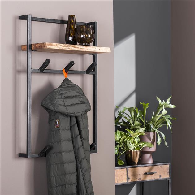 Kleiderständer Air Solid Hoch | Natürliches massives Akazienholz