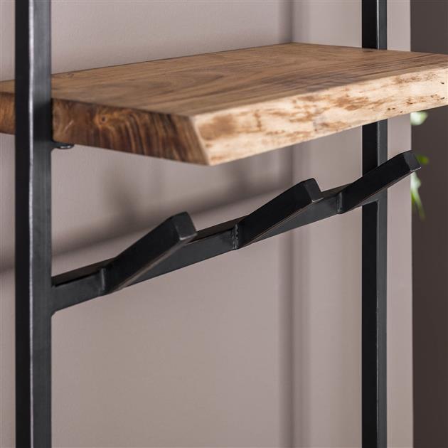 Kleiderständer Air Solid Hoch | Natürliches massives Akazienholz