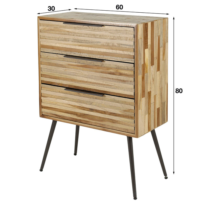 Ladeschrank Teca Strip | 3 Ladeanschlüsse