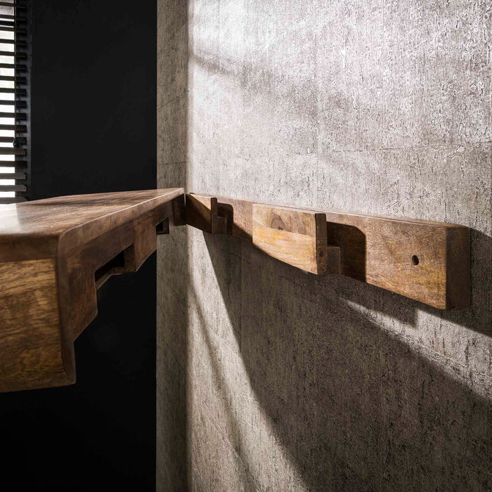 Wandregal Wandregal Sleek | Naturfarbenes Mangoholz