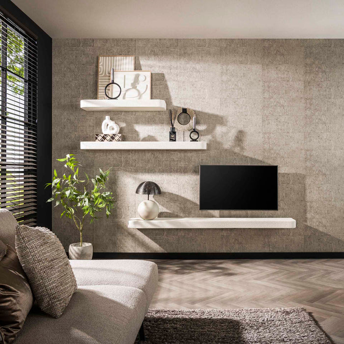 Wandregal Stone | 150 cm | Grauer Marmor
