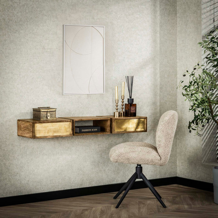 Beistelltisch Depp | Braunes Mangoholz