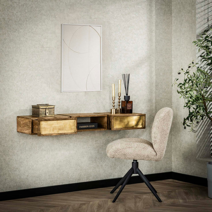 Beistelltisch Depp | Braunes Mangoholz