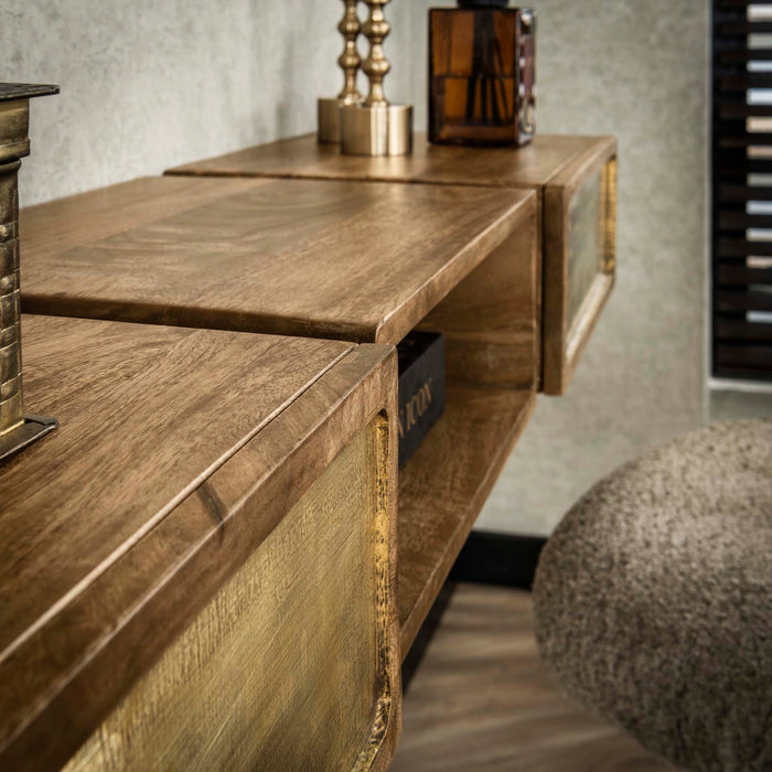 Beistelltisch Depp | Braunes Mangoholz