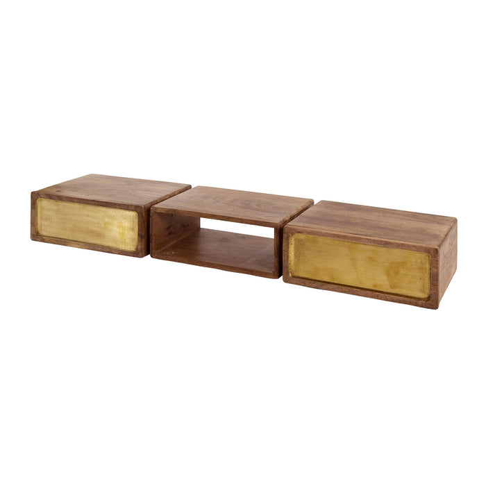 Beistelltisch Depp | Braunes Mangoholz
