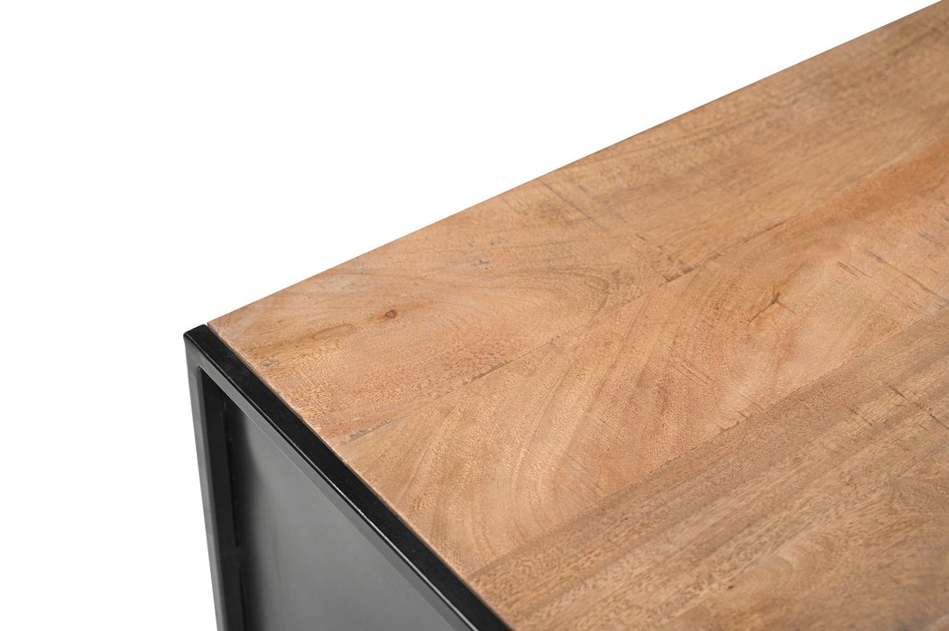 Beistelltisch Elin | Naturfarbenes Mangoholz