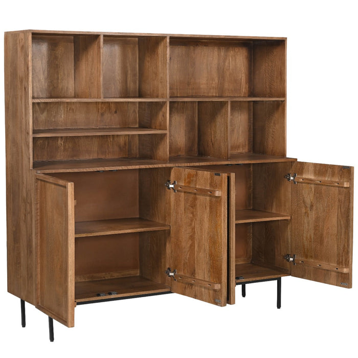 Aufbewahrungsschrank Elan | Naturbelassenes Mangoholz