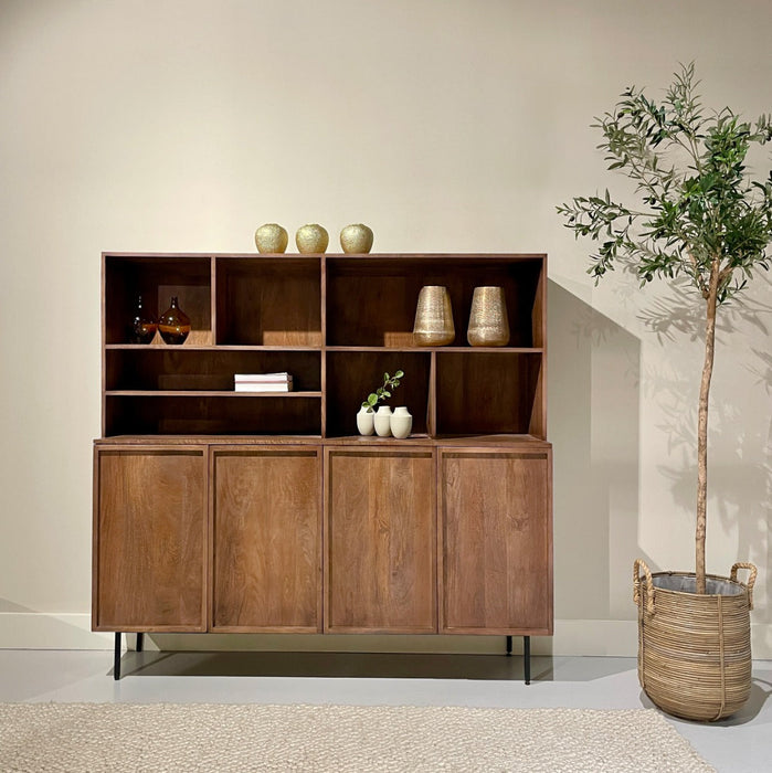 Aufbewahrungsschrank Elan | Naturbelassenes Mangoholz
