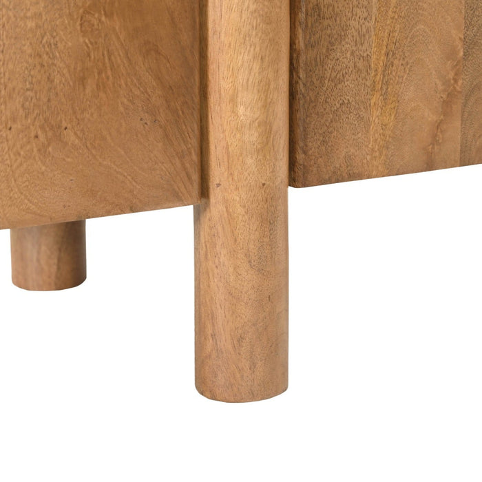 Aufbewahrungsschrank Salano | Naturbelassenes Mangoholz