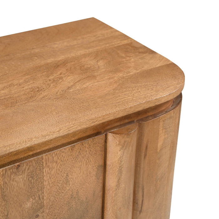 Aufbewahrungsschrank Salano | Naturbelassenes Mangoholz