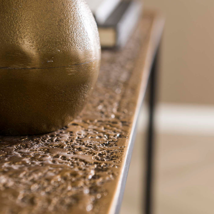 Stahl-Metall-Flurtisch | Antikbronze