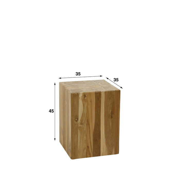 Blumentopf Bole | Naturbelassenes Teakholz