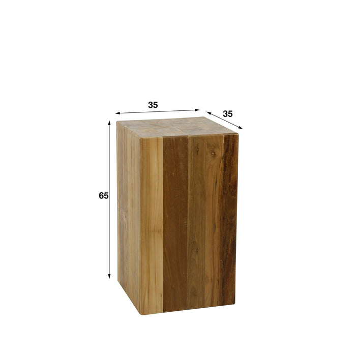 Blumentopf Bole | Naturbelassenes Teakholz