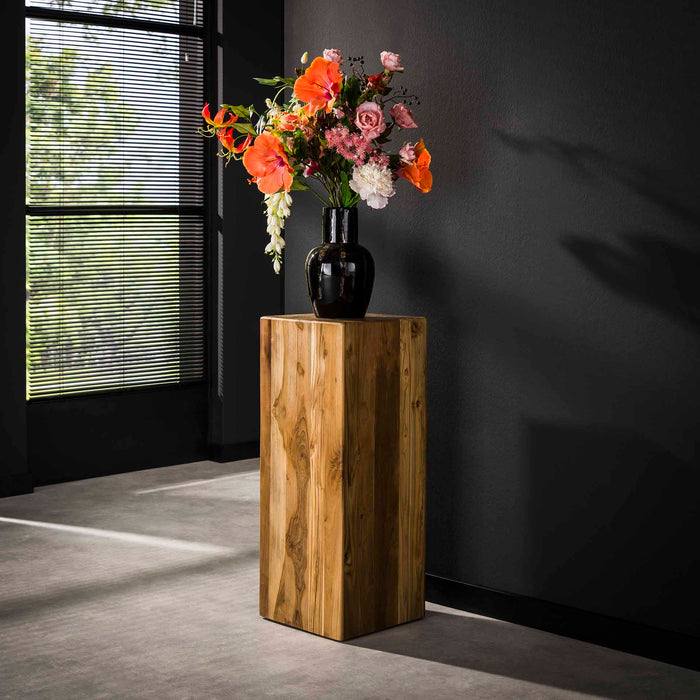 Blumentopf Bole | Naturbelassenes Teakholz