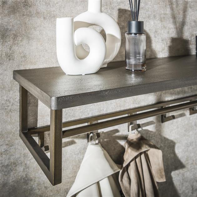 Selena Garderobe | Metall braun