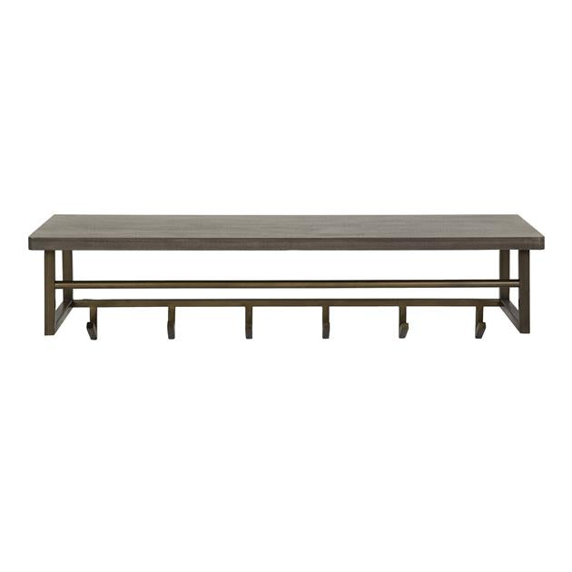 Selena Garderobe | Metall braun