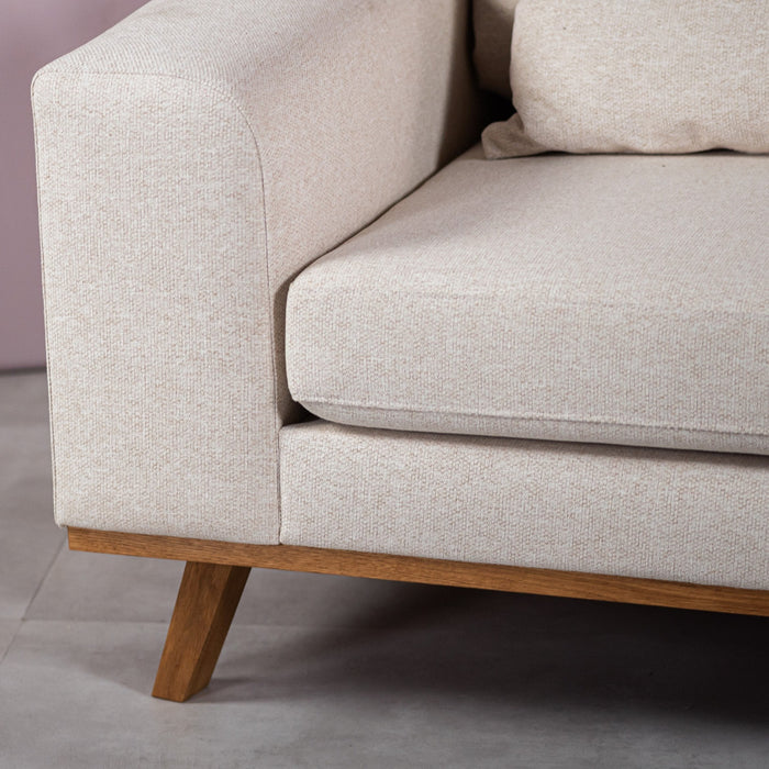 Ausziehbares Ecksofa Caro | Beige Grande