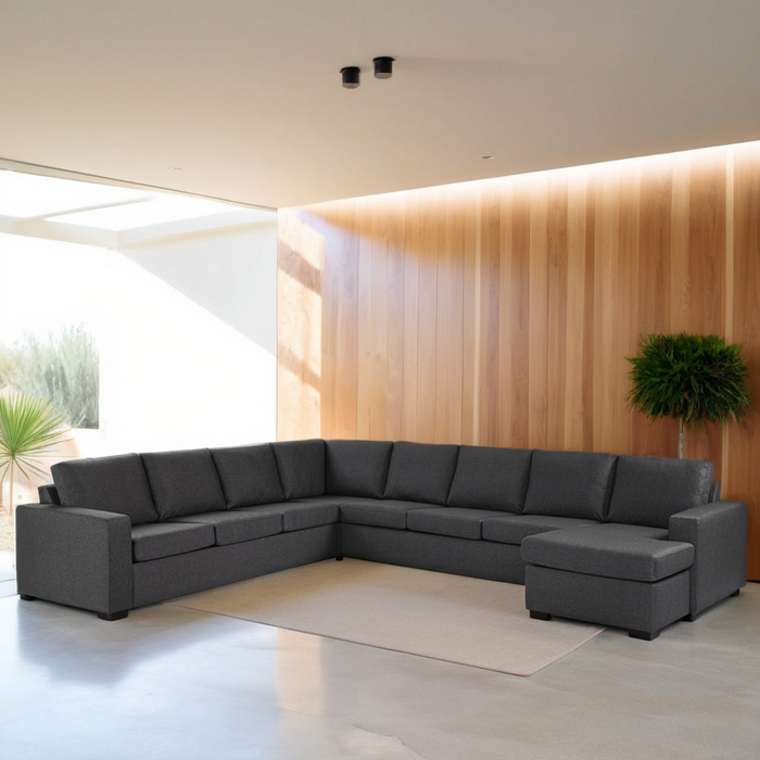 Sofa Kris | Anthrazit Inari | Langer Sessel links + rechts
