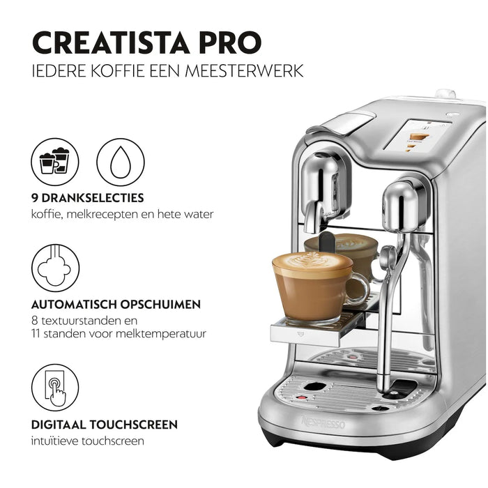 Sage Nespresso THE CREATISTA™ PRO SNE900BSS4ENL1 Rvs