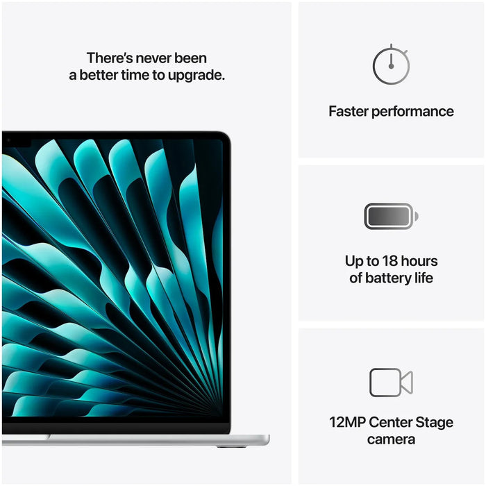 Apple MacBook Air 15-inch M4 (10 core CPU/10 core GPU) 16GB/512GB Zilver