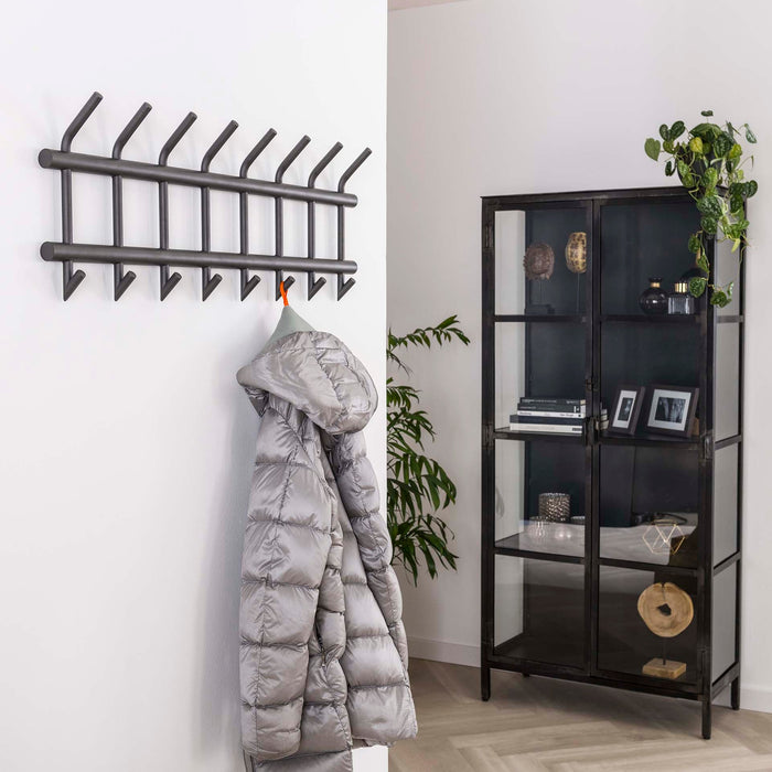 Garderobe Bero | Metallic-Grau