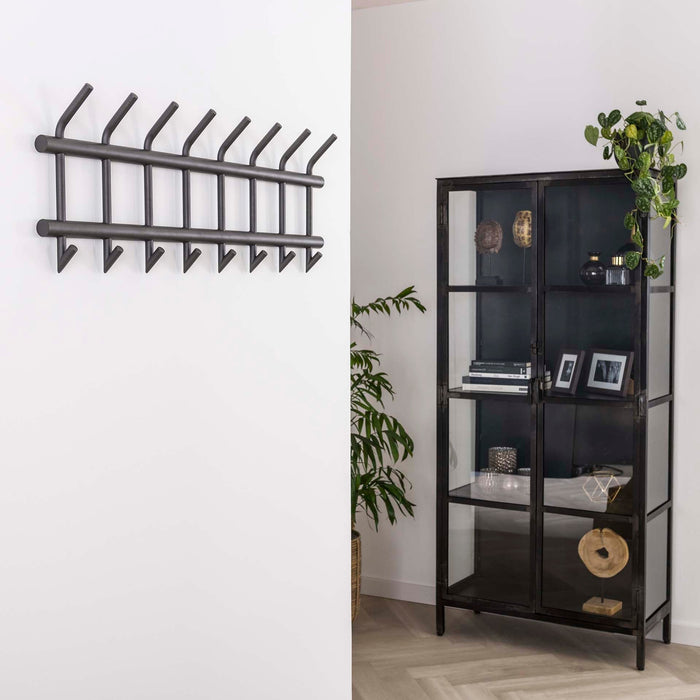 Garderobe Bero | Metallic-Grau