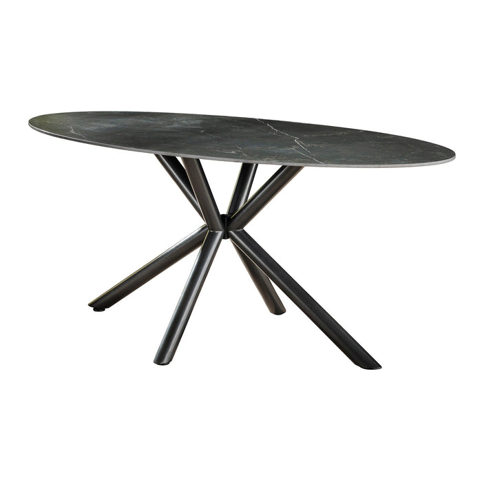 Tyler Esstisch | Oval | Schwarze Keramik